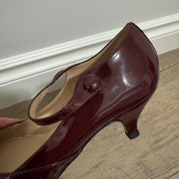 Repetto | Burgundy Mini Heel Mary Janes - Size EU 38 - Picture 13 of 16